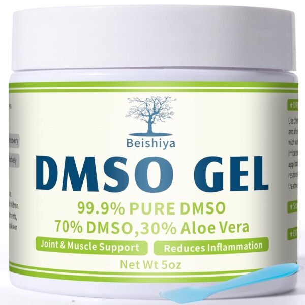 DMSO Gel with Aloe Vera, DMSO Gel 99.9 Pure for Pain Relief, DMSO Pharmaceutical Grade, Muscle & Joint Comfort, Relieve Inflammation, Reduces Swelling, Low Odor, Non-Gresay, 5 Oz - Image 2