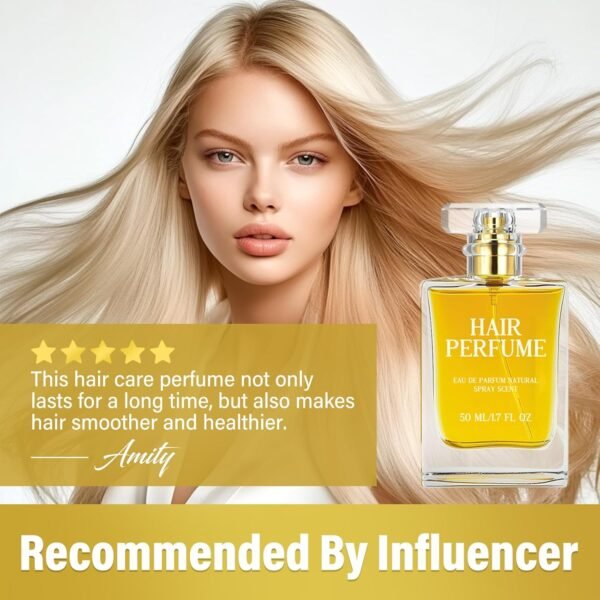 Hair Perfume, Hair Essential Oil Perfume for Women, Pheromone Fragrance for Dry Damaged Hair, Hair Mist with Anti Frizz Nourishing, Premium and Long-lasting Scent - Image 9