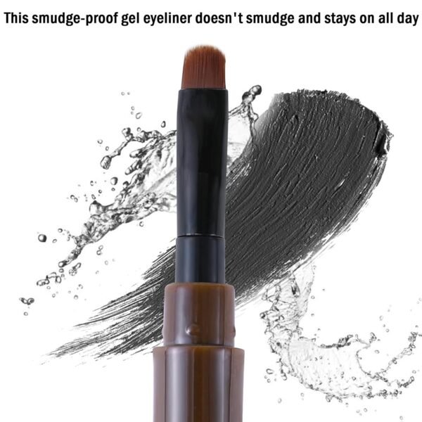Boobeen Waterproof Gel Eyeliner Smudge-proof Eye Liner Gel Makeup Set High Pigment Easy to Apply Long-lasting For All Day - Image 6