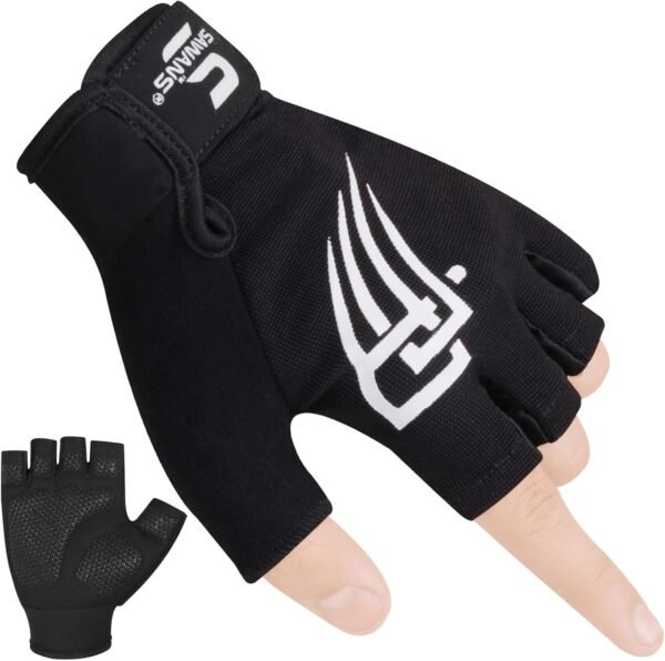 Weight Lifting Workout Gloves Lightweight Breathable Padded Palm Protection Gym Gloves Non-Slip Silicone Grip for Men and Women Exercise Fitness Training Pull-ups Deadlifting - Image 2