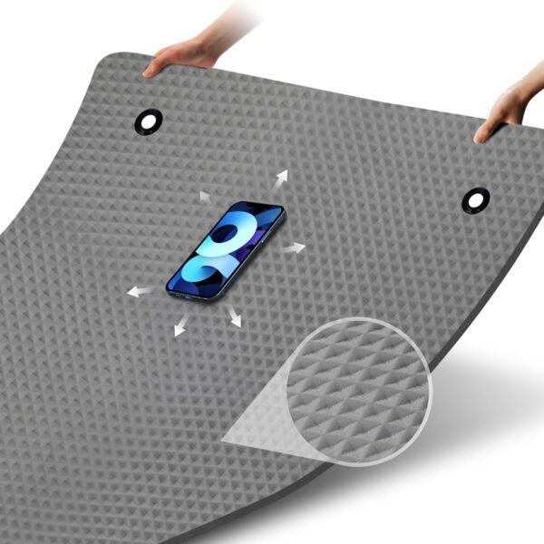 LFS Large Yoga Mat - 72"x 31.5" x 2/5 inch, Extra Wide and Extra Thick Non Slip Exercise & Fitness Yoga Mat with Band and Yoga Bag ，for All Types of Yoga Outdoor Practice, Pilates & Floor Workouts - Image 6