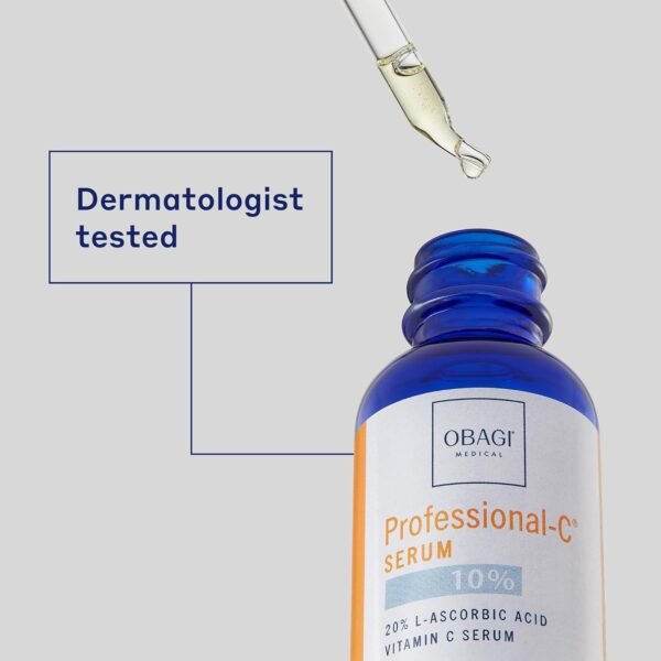 Obagi Professional-C 10% Vitamin C Serum – Helps Brighten Skin Tone and Minimize the Appearance of Fine Lines & Wrinkles – Safe for Sensitive Skin – 0.42 oz - Image 7