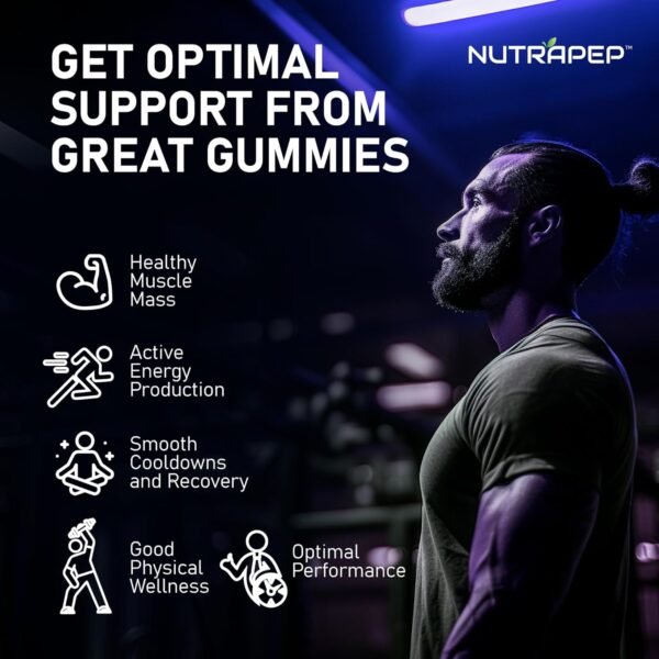 Creatine Monohydrate Gummies 5g for Men Women - with L-Taurine Betaine Anhydrous Alpha-GPC BCAA 2:1:1 - Sugar-Free Gluten Free Chewable Creatine Supplement Bites - Image 4