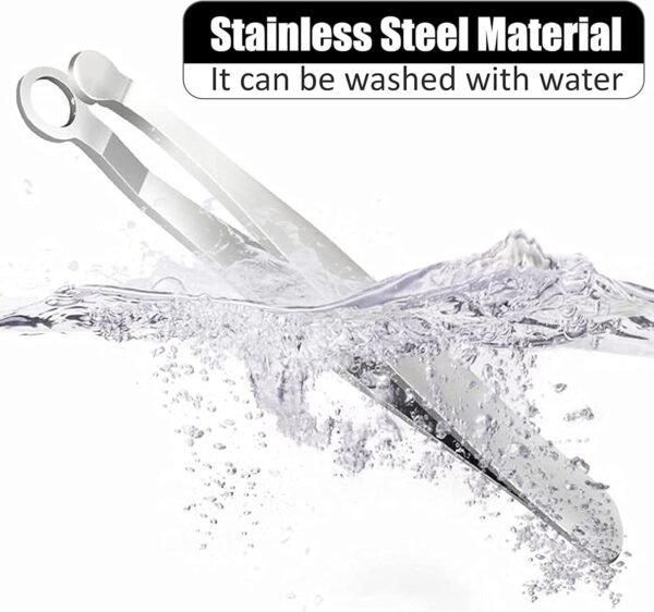 Universal Nose Hair Trimming Tweezers, Stainless Steel Eyebrow Trimmer, Friendly Round Tip, No Mirror Needed Easy Cut, for Noses, Sideburns, Brow, Body (1PC) - Image 9