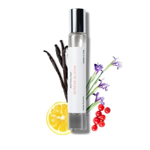 Anthology Serene Bloom Roll on Perfume Oil for Women 0.3oz 9 ML | Citrus, Vanilla, Pink Pepper, Jasmine & Iris Notes | Alcohol Free, Travel size, Mini Perfume | Clean & Cruelty Free Fragrance - Image 2