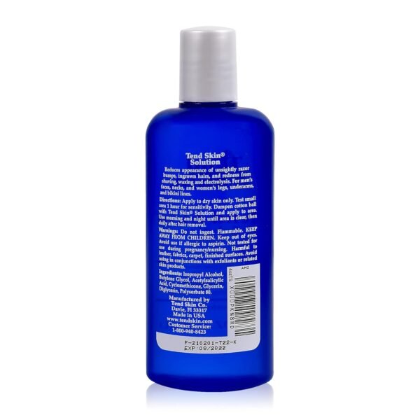 Tend Skin Womens AfterShave/Post Waxing Solution for Ingrown Hair, Razor Bumps and Burns, 4 ounce, Blue - Image 3
