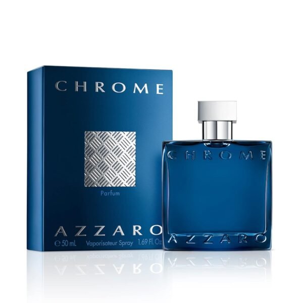 Azzaro Chrome Parfum - Fresh Aromatic Mens Cologne - Intense Fougère Citrus Fragrance - Notes of Bergamot - Lasting Wear for Day & Night - Masculine Clean Scent - Luxury Perfumes for Men - Image 2