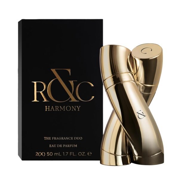 R&C Fragrance Harmony by R&C Fragrance-The Fragrance Duo-Matching Fragrances for Him and Her-Beautifully Entwined,Magnetic Bottles Symbolize Unity-Subtle and Contemporary Scent-2 pc EDP Spray - Image 2