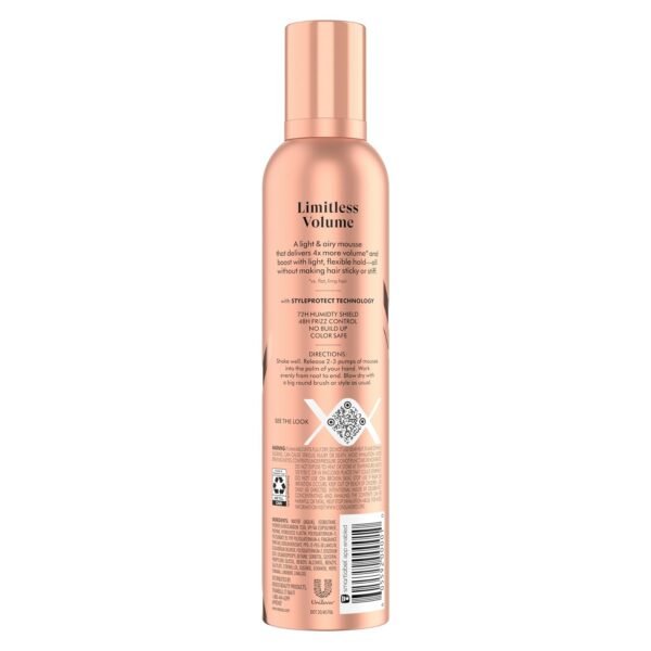 Nexxus Volumizing Foam Hair Mousse, Volume Volumizing Mousse, Hair Styling Mousse, Pink, 10.6 Ounce (Pack of 1) - Image 3