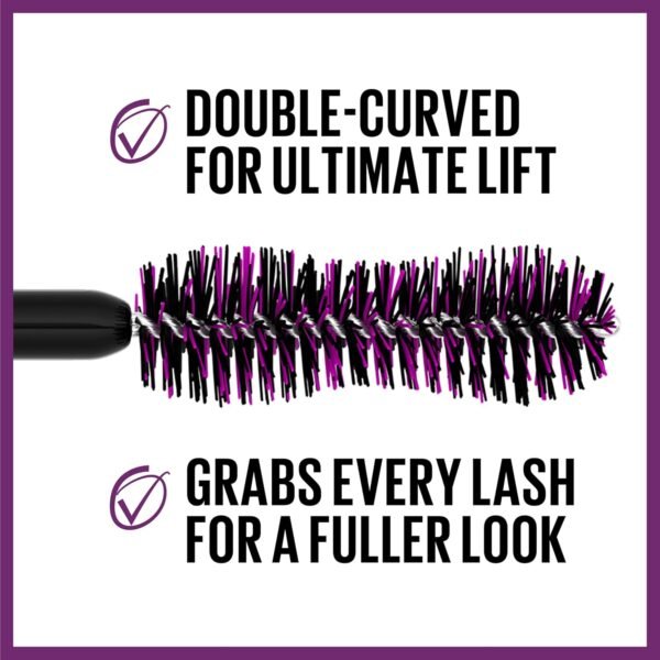 Maybelline The Falsies Lash Lift Waterproof Mascara Volumizing, Lengthening, Lifting, Curling, Multiplying, Eye Makeup, Very Black, 1 Count - Image 4