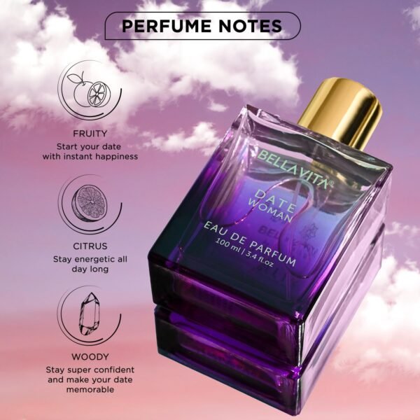 Date Perfume for Women | Eau De Parfum for Women | Pink Pepper, Red Fruit & Jasmine | Fruity & Spicy Long-Lasting EDP Fragrance Scent | 100 ML (3.34 FL. OZ.) - Image 4