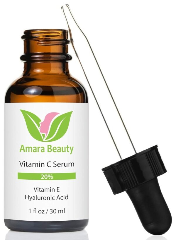 Vitamin C Serum for Face 20% with Hyaluronic Acid & Vitamin E, 1 fl. oz. - Image 2