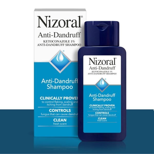 Nizoral Anti-Dandruff Shampoo with 1% Ketoconazole, Fresh Scent, 7 Fl Oz - Image 4