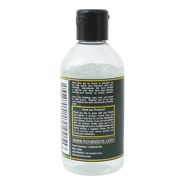 KORAI Aloe Vera Gel from freshly cut 99% Pure Aloe Vera Gel-Natural Ingredients-Vegan, Unscented - For Face, Skin, Hair, Sunburn relief - Image 8