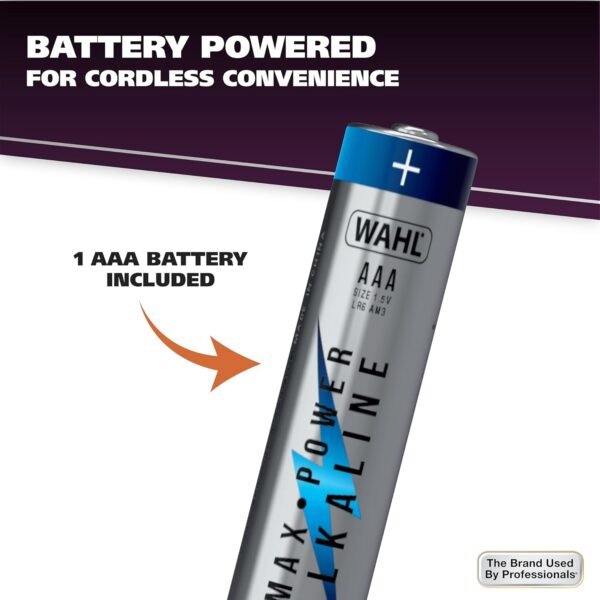 Wahl Clean & Confident Female Battery Pen Trimmer with Rinseable Blades for Eyebrows, Facial Hair, & Light Grooming- Hygienic Grooming & Easy Cleaning with Battery Included - Model 5640-100 - Image 7