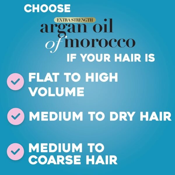OGX Extra Strength Hydrate & Repair Shampoo with Moroccan Argan Oil - Moisturizes Dry, Damaged Hair - Sulfate-Free, Paraben-Free - 13 fl oz - Image 5