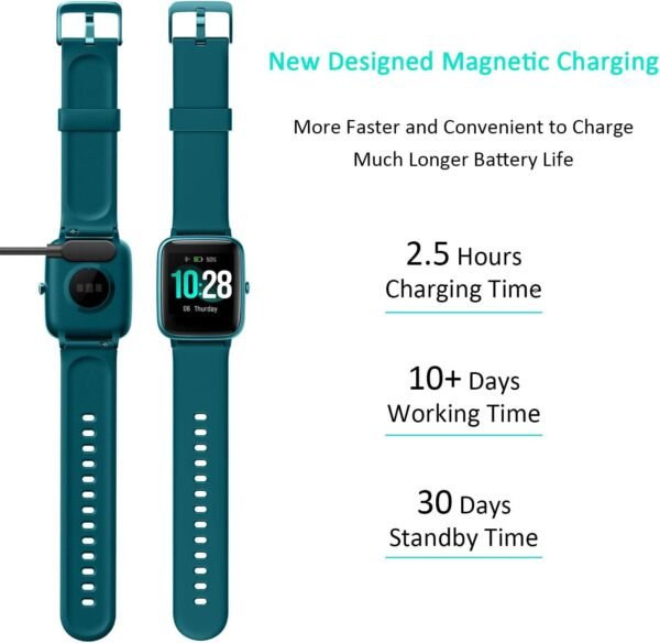 Fitpolo Smart Watch for Men Women,1.8” Touchscreen, Bluetooth Call, Alexa Built-in,24/7 Heart Rate SpO2 Monitor,Step Counting,Sleep Tracking, IP68 Waterproof Fitness Tracker Watch for Android iPhone - Image 8