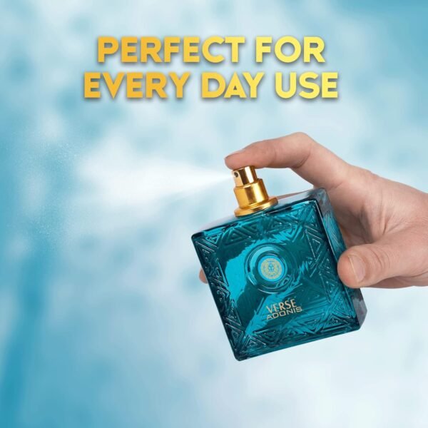 NovoGlow Verse Adonis Eau De Parfum for Men 3.4 Fl. Oz. 100ml Men's Perfume Refreshing Combination of Woody Floral & Fruity Scents - Masculine Scent Lasts All Day A Gift for Any Occasion - Image 7