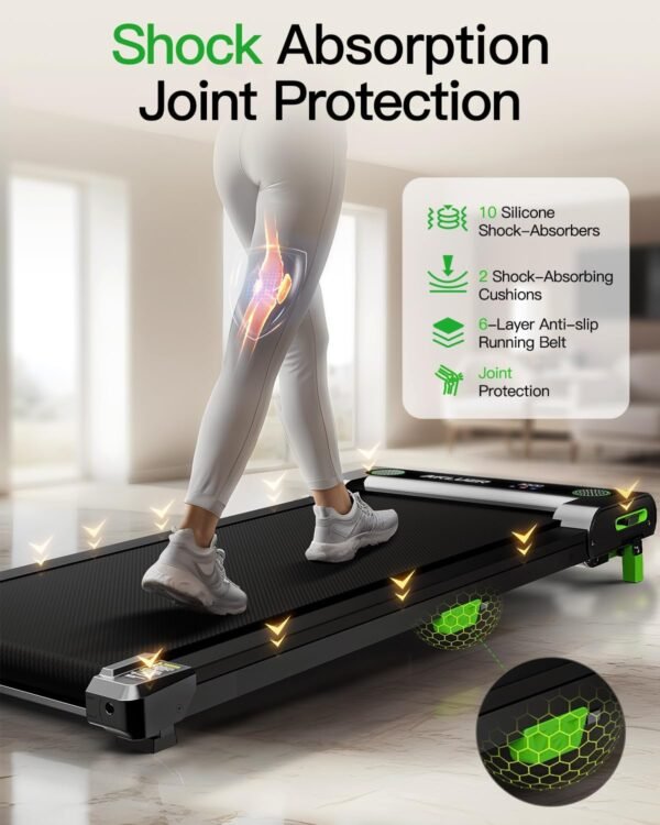 Walking Pad with Incline, Akluer Incline Walking Pad Treadmill for Home, 2.5 HP Under Desk Treadmill Small with Remote Control, Walking Pad Small Treadmill with LED Display - Image 8