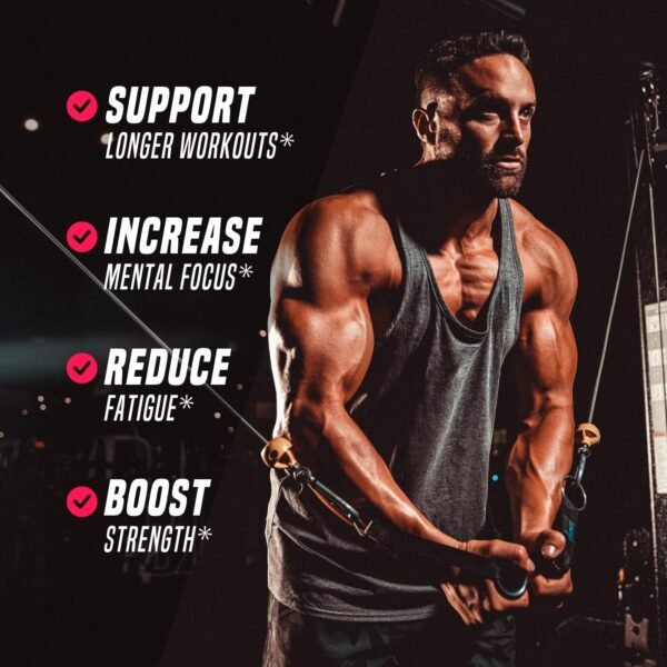 Outwork Nutrition Pre-Workout Powder for Men & Women, Preworkout Supplement with Nootropics, Boost Strength, Mental Focus and Energy, Backed by Science, 334 Gr (Tropical Candy) - Image 3