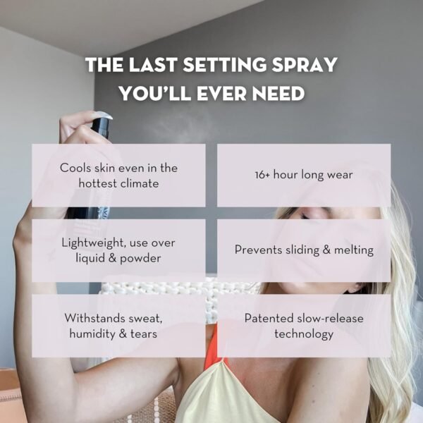 Skindinavia The Makeup Finishing Spray, Bridal Setting Spray, Temperature-Control for All-Day Wear, Long-Lasting Up to 16+ Hours, Heat-Resistant & Waterproof, Wedding Day, Bridal Shower Gift (8 Oz) - Image 3