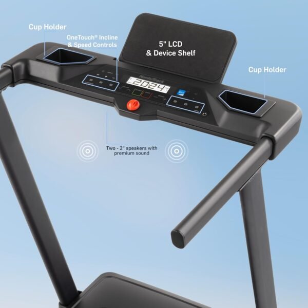 NordicTrack T Series: Perfect Treadmills for Home Use, Walking or Running Treadmill with Incline, Bluetooth Enabled, 300 lbs User Capacity - Image 4