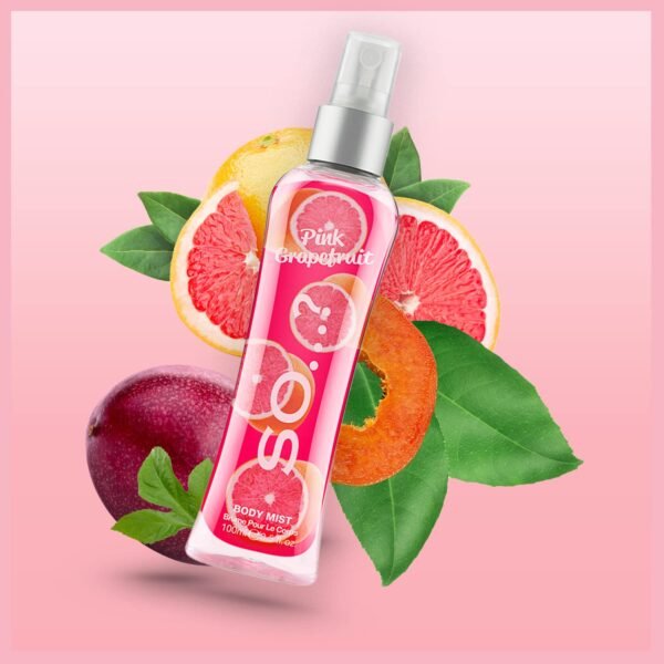 So…? Body Mist Kit for Women - 3 Pc Kit 3.5oz Fresh Floral Body Mist, 3.5oz Cherry Blossom Body Mist, 3.5oz Pink Grapefruit Body Mist - Image 5