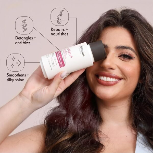 Argan REPAIRING Shampoo Conditioner Set for dry damaged hair is infused with Hydrolyzed Keratin, repair strands and prevent future damage.'Keratin, Oat Protein, Niacinamide, Argan Oil,Vitamin B5 - Image 3