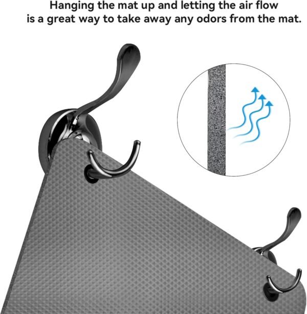 LFS Large Yoga Mat - 72"x 31.5" x 2/5 inch, Extra Wide and Extra Thick Non Slip Exercise & Fitness Yoga Mat with Band and Yoga Bag ，for All Types of Yoga Outdoor Practice, Pilates & Floor Workouts - Image 4