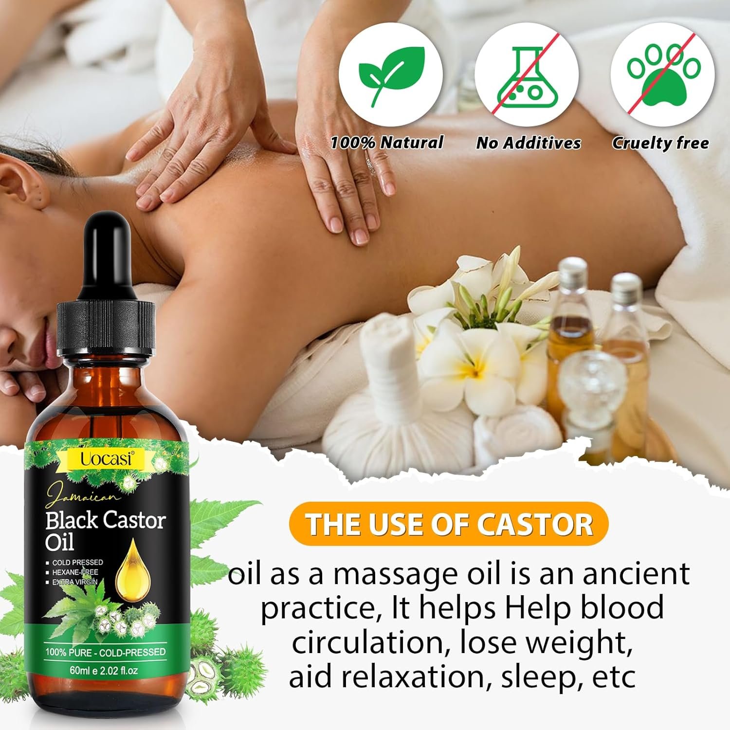 Jamaican Black Castor Oil - 100% Pure and Organic, Cold Pressed in Glass Bottles for Hair Growth, Eyebrow Nourishment, and Skin Hydration - Image 8