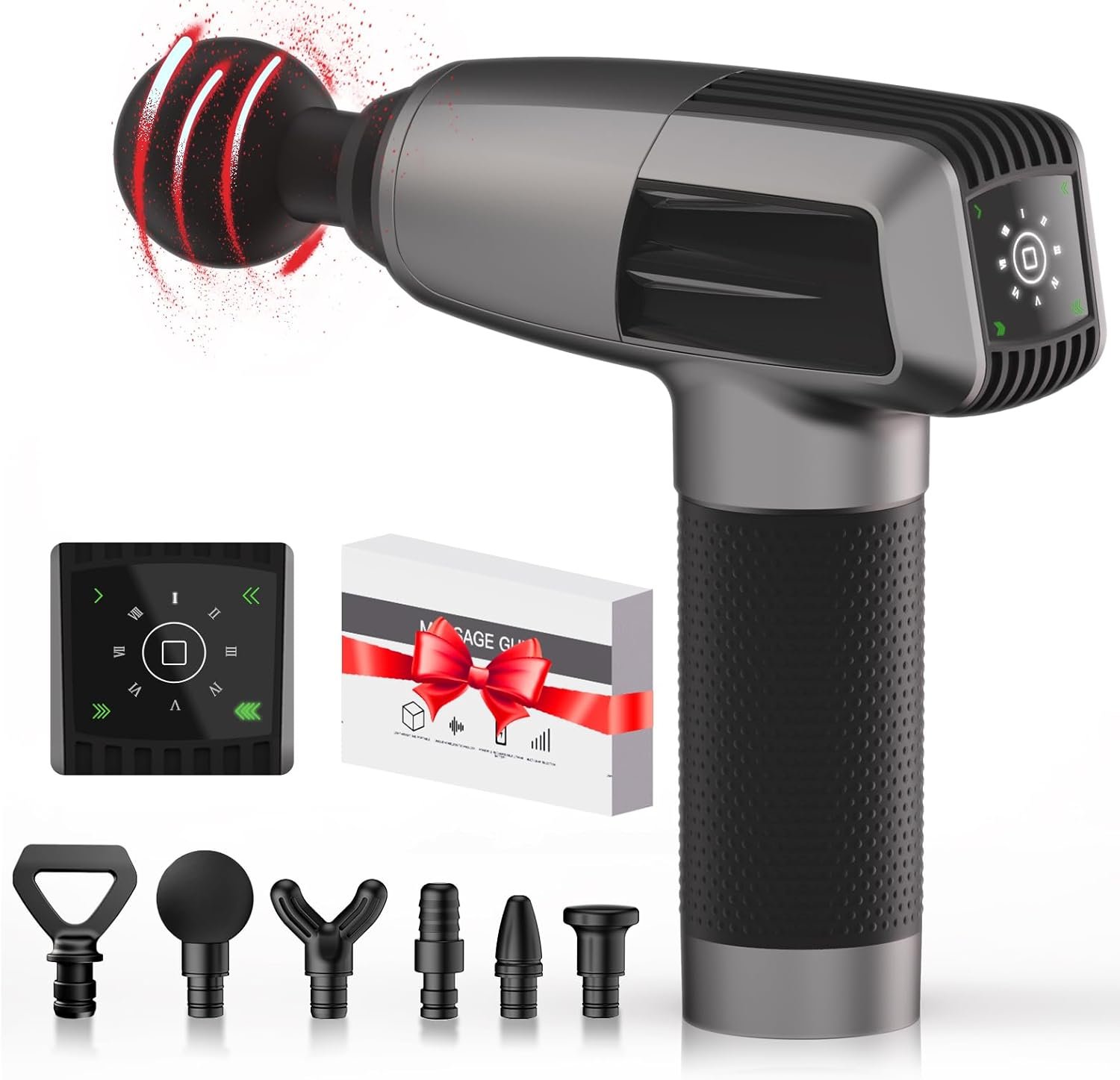 Valentines Day Gifts for Him Her-Massage Gun Deep Tissue,Mens Gifts,Gifts for Boyfriend Him Her,Mothers Fathers Gifts,Birthday Gifts for Women Mom(Gray) - Image 2