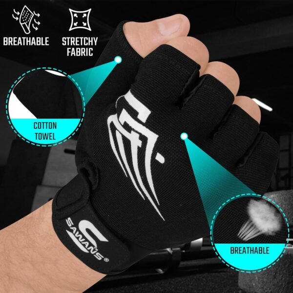 Weight Lifting Workout Gloves Lightweight Breathable Padded Palm Protection Gym Gloves Non-Slip Silicone Grip for Men and Women Exercise Fitness Training Pull-ups Deadlifting - Image 5