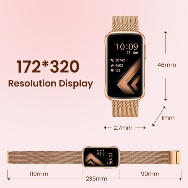 Fitness Tracker Smart Watch for Women: Health Activity Trackers with Heart Rate Blood Oxygen Sleep Monitor Step Counter Sport 1.47" Touchscreen IP68 Waterproof Smartwatch Compatible Android iOS - Image 8