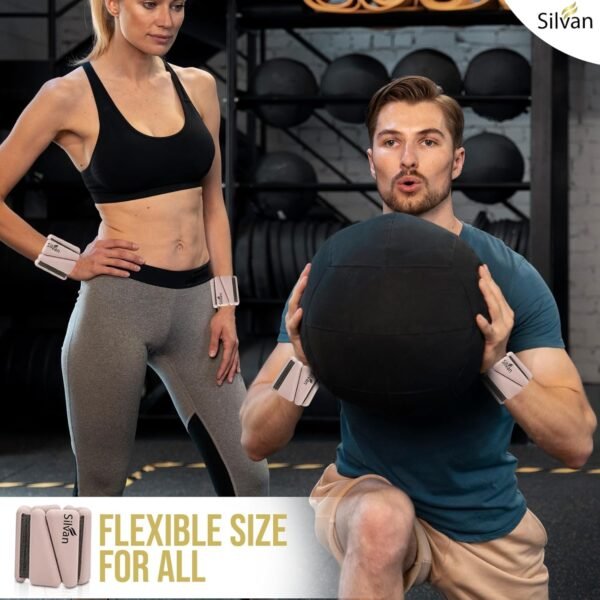 Wrist weights bangles set of two (1lb each)Ankle Weights for Women - 1lb Pair | Adjustable Wrist and Ankle Bangles for Yoga, Walking, Running, Barre, Pilates, Cardio & Aerobics | Premium Weighted Bands for Men & Women | Home & Gym Workouts - Image 7