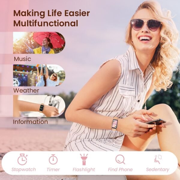 Fitness Tracker Smart Watch for Women: Health Activity Trackers with Heart Rate Blood Oxygen Sleep Monitor Step Counter Sport 1.47" Touchscreen IP68 Waterproof Smartwatch Compatible Android iOS - Image 6