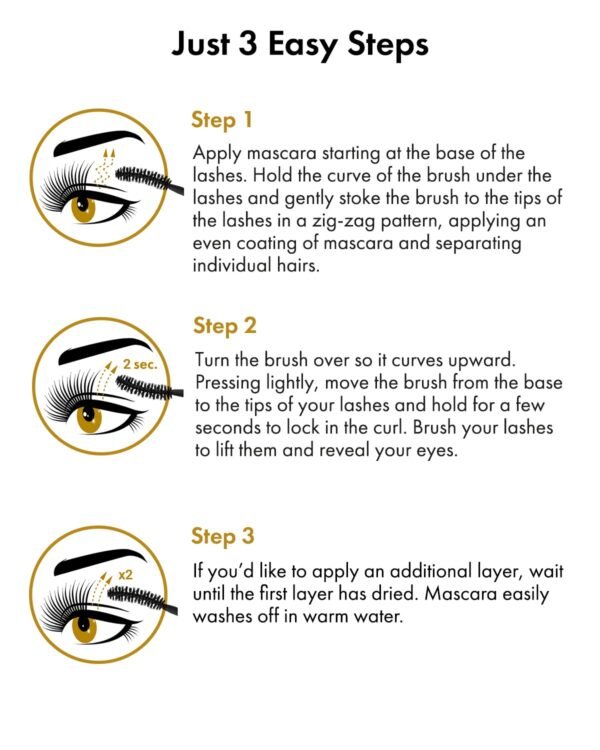 Extra Ebony Mascara with Keratin, Panthenol and Vitamin E - Image 4