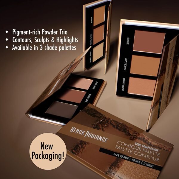 Black Radiance True Complexion Contour Palette, Medium to Dark, 0.38 Ounce - Image 3