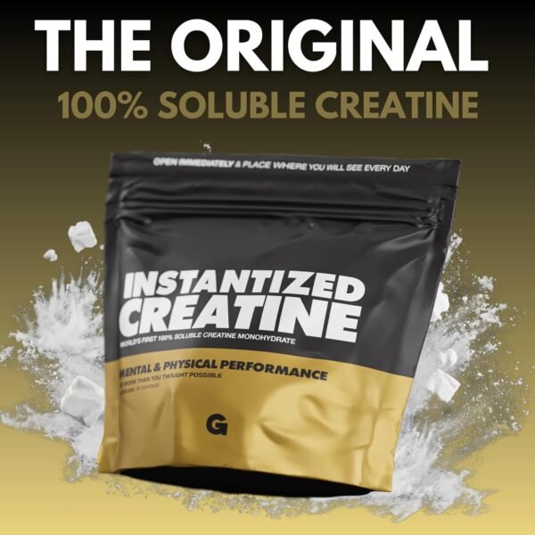 Instantized Creatine Monohydrate Gains in Bulk, Worlds First 100% Soluble Creatine for Strength, Performance, and Muscle Building (30 Servings) - Image 5
