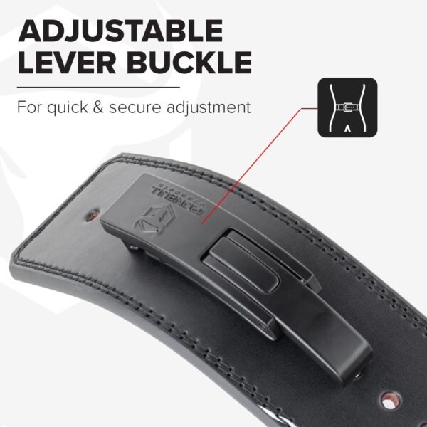 Lever Weightlifting Belt – 10mm Lever Belt for Squats & deadlift – Lever Lifting Belt for Men & Women - Lower Back Support Belt for Weight Lifting, Gym, Fitness & Weight Training - Image 4