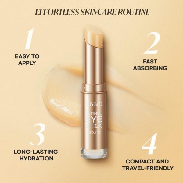 Retinol Eye Stick With Collagen, Hyaluronic Acid For Dark Circle, Wrinkles in 3-4 Weeks, Under Eye Cream Anti Aging, For Puffiness and Bags Reduces Fine Lines - Image 7