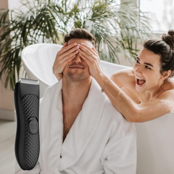 Unisex Hair Trimmer, Matt Black, for Trimming, Shaving, Body, 90mins Battery Power, IPX7 Waterproof - Image 7