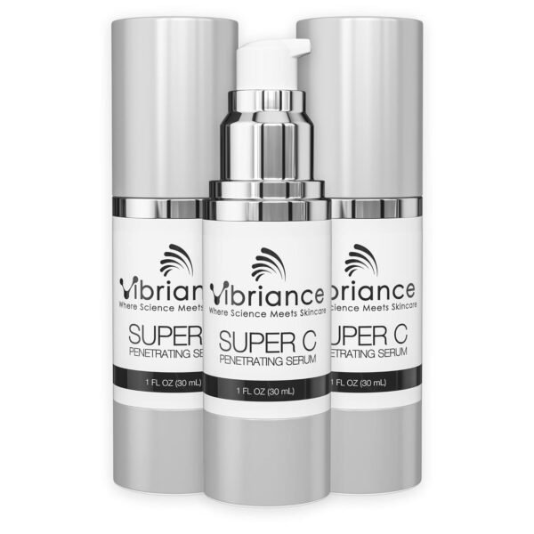 Vibriance Super C Serum for Mature Skin, Made in USA, All-in-One Vitamin Formula Hydrates, Firms, Lifts, Smooths, Targets Age Spots, Wrinkles, 1 fl oz - Pack of 3 - Image 2