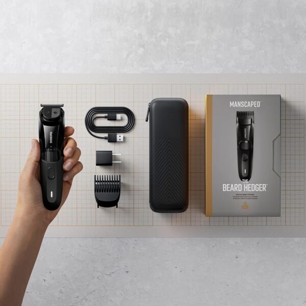 MANSCAPED® The Face Grooming Duo Contains: The Beard Hedger® Premium Precision Beard Trimmer and The Weed Whacker® 2.0 Nose and Ear Hair Trimmer - Image 6