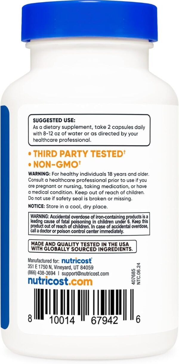 Nutricost Multivitamin with Probiotics 120 Vegetarian Capsules - Packed with Vitamins & Minerals - Image 5