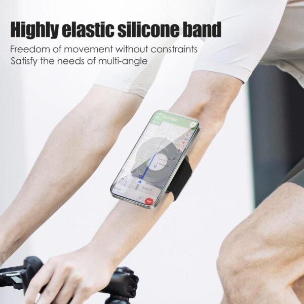 Running Phone Holder for iPhone, Magnetic Wrist Phone Holder, Armband Cell Phone Holder, Magnetic Phone Holder, Compatible with magsafe iPhone 15 14 13 12 Pro Max Plus Mini - Image 5
