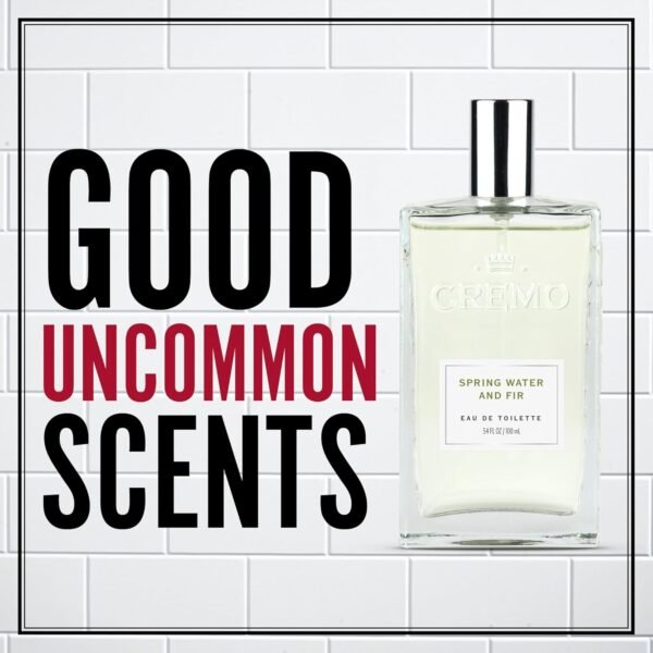 Cremo Spring Water Fir Cologne Spray, A Refreshing, Clean Scent with Notes of Spring Water, Cool Moss and Balsam Fir, 3.4 Fl Oz - Image 3
