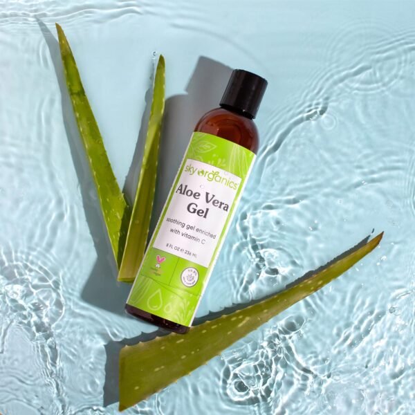 Sky Organics Aloe Vera Gel for Body, Cold-Pressed, to Cool, Hydrate & Soothe, 8 fl. Oz - Image 6