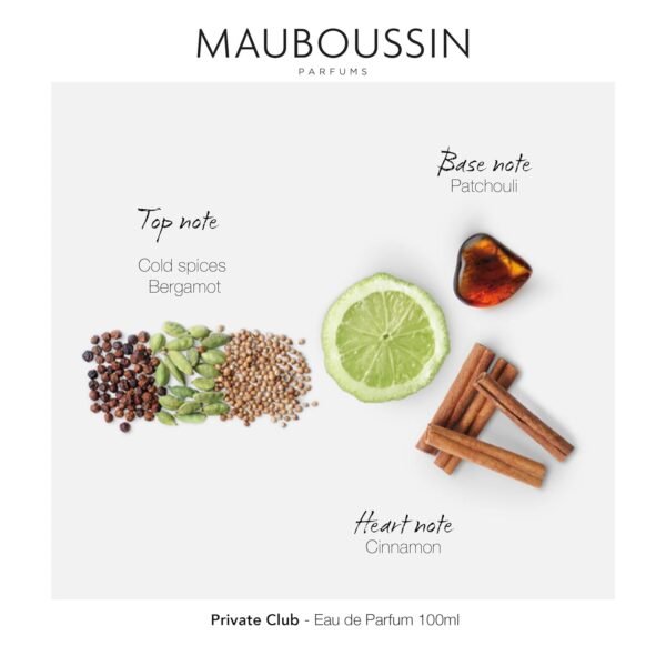 Mauboussin - Private Club 100ml (3.3 Fl Oz) - Eau de Parfum for Men - Woody & Oriental Scents - Image 6