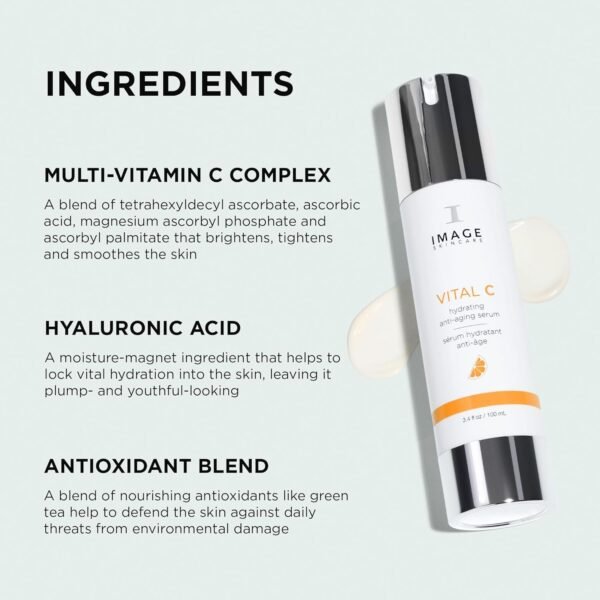 IMAGE Skincare, VITAL C Hydrating Anti-Aging Face Serum, with Vitamin C and Hyaluronic Acid, to Brighten, Tone and Smooth Appearance of Wrinkles - Image 9