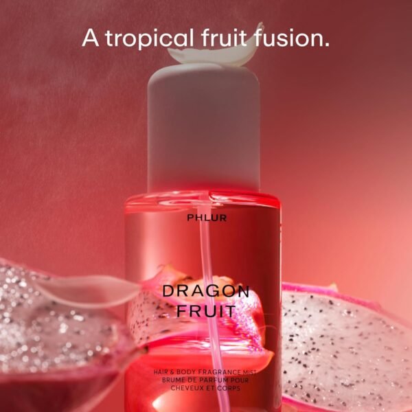 PHLUR Dragon Fruit Body Mist - Hair & Body Mist for Women & Men Fragrance - Dragon Fruit, Peony, Sandalwood & Vanilla Body Spray (8 Fl Oz) - Image 3